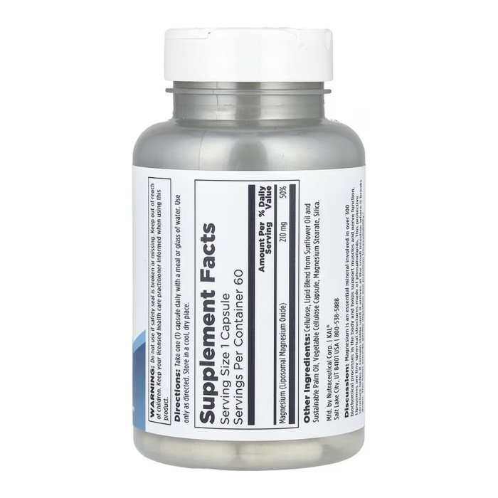 KAL Liposomal Magnesium 210mg - 60 vcaps