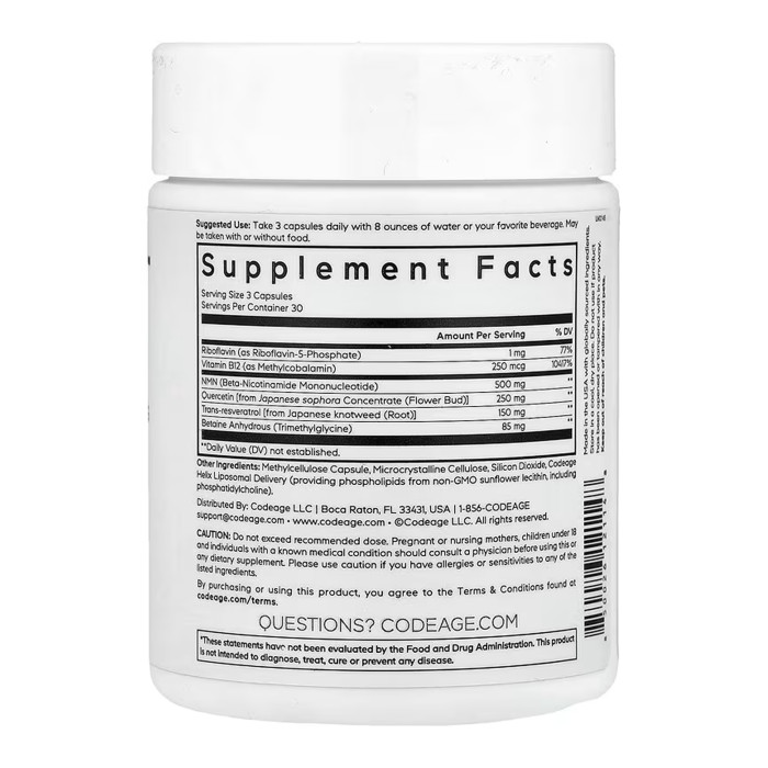 Codeage Liposomal NMN Platinum - 90 vcaps