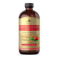 Solgar Liquid Calcium Magnesium Citrate with Vitamin D3 - 16 oz Natural Strawberry