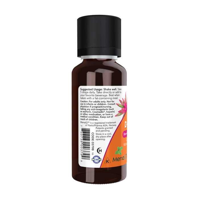 Now Foods VIT D-3 & MK-7 Liquid- 30ml