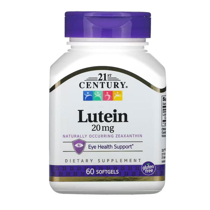 21st Century Lutein 20 mg - 60 softgels