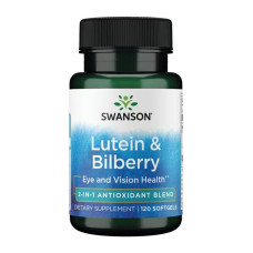 Swanson Lutein & Bilberry - 120 softgels