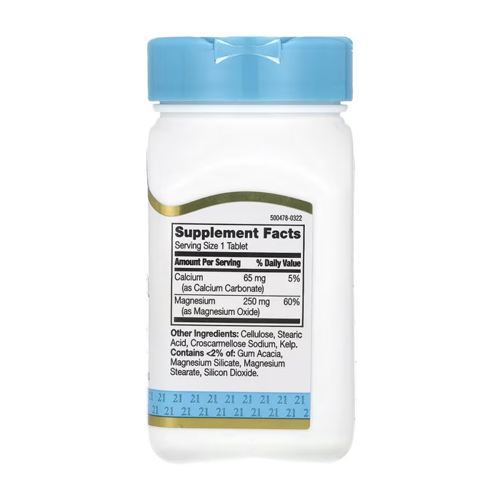 21st Century Magnesium 250 mg - 110 tabs