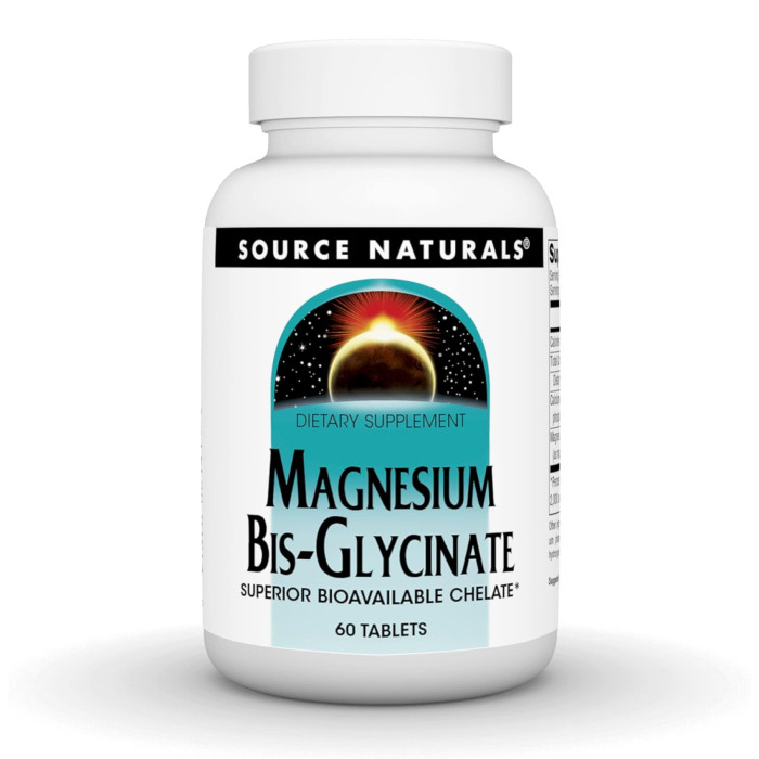 Source Naturals Magnesium Bis-Glycinate - 60 tabs