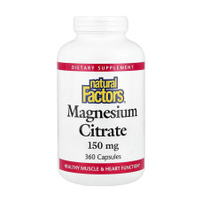 Natural Factors Magnesium Citrate 150mg - 360 caps