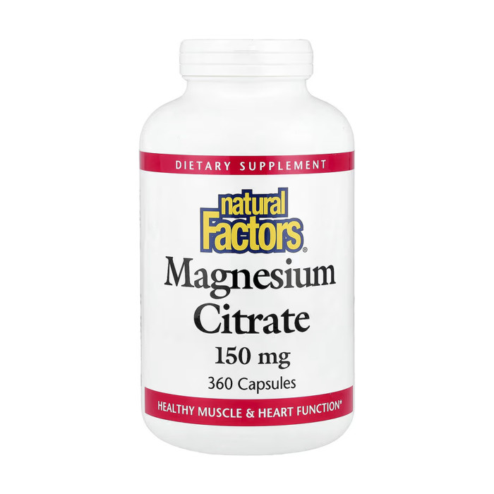 Natural Factors Magnesium Citrate 150mg - 360 caps