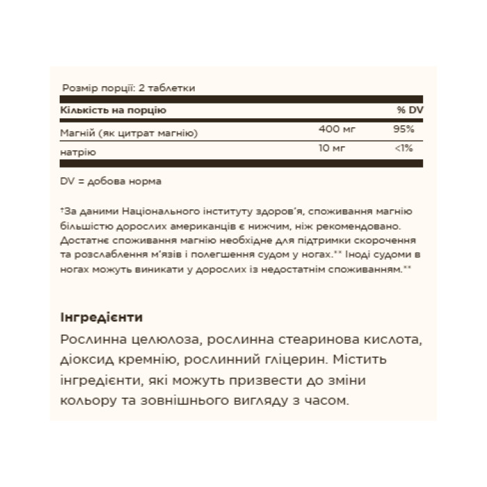 Solgar Magnesium Citrate - 60 tabs