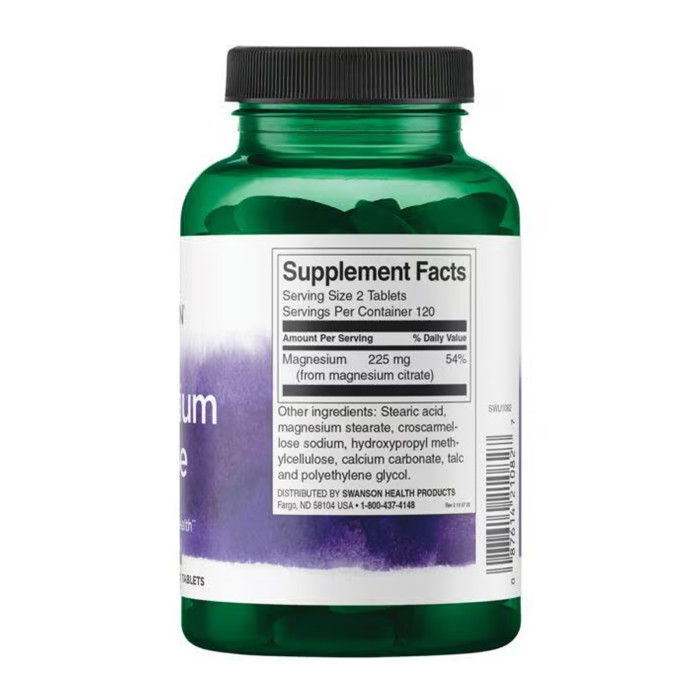 Swanson Magnesium Citrate Super Strength - 240 tabs