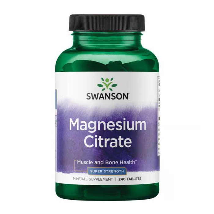 Swanson Magnesium Citrate Super Strength - 240 tabs