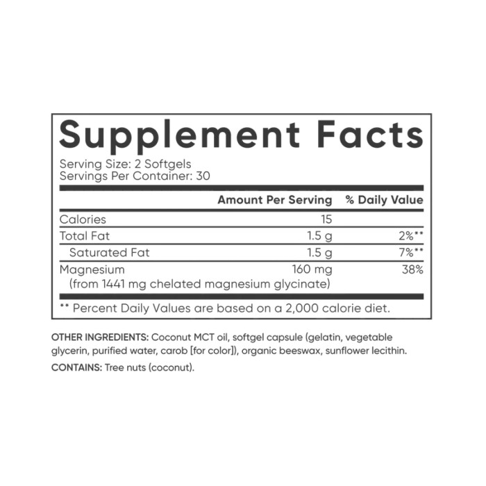 Sport Research Magnesium Glycinate 160mg - 60 softgels