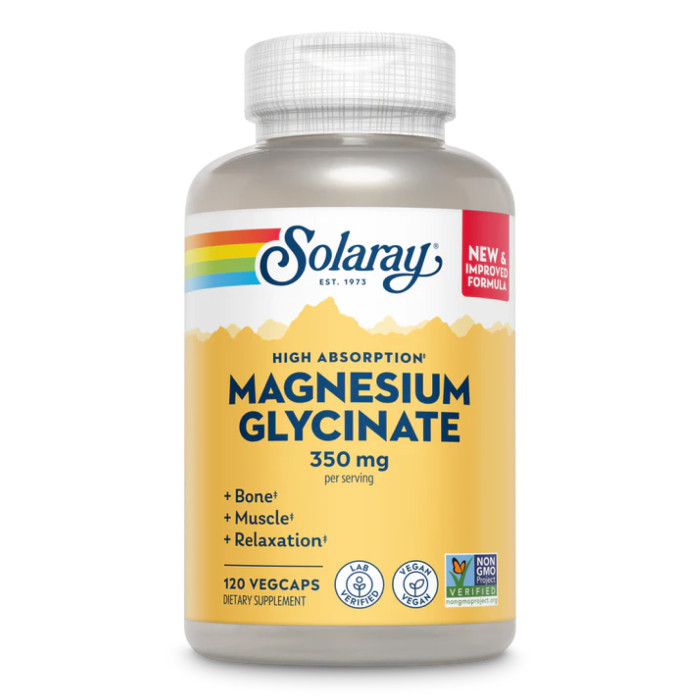 Solaray Magnesium Glycinate 350mg - 120 vcaps