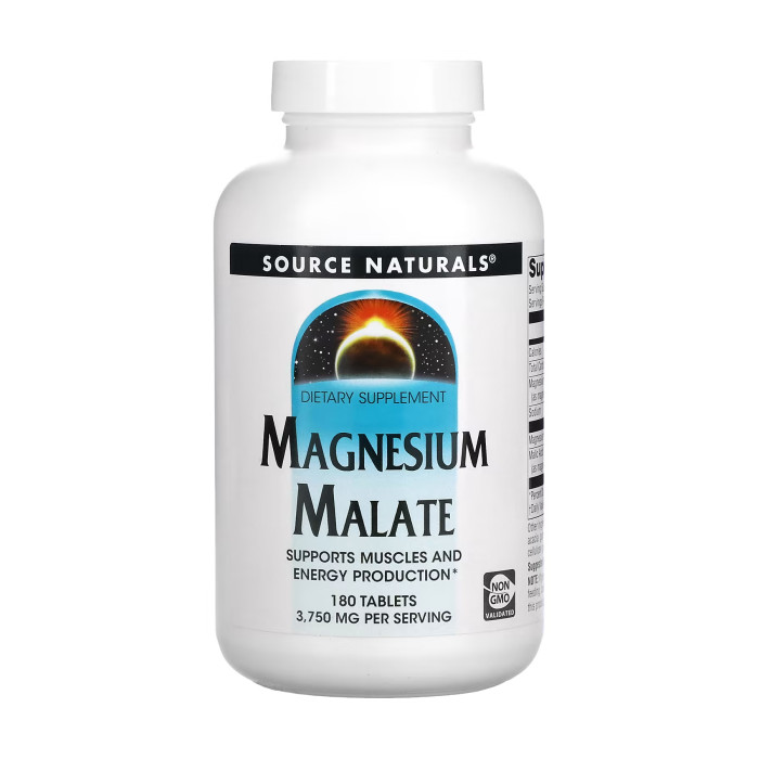 Source Naturals Magnesium Malate 1250 mg - 180 tabs