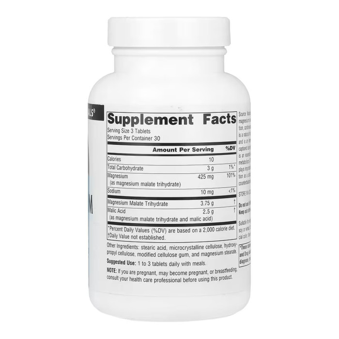 Source Naturals Magnesium Malate - 90 tabs