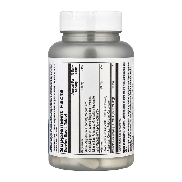 KAL Magnesium Potassium Bromelain - 60 tabs