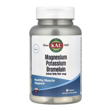 KAL Magnesium Potassium Bromelain - 60 tabs