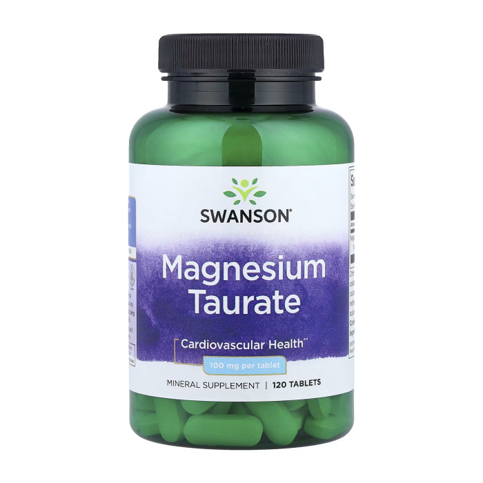Swanson Magnesium Taurate 100 mg - 120 tabs