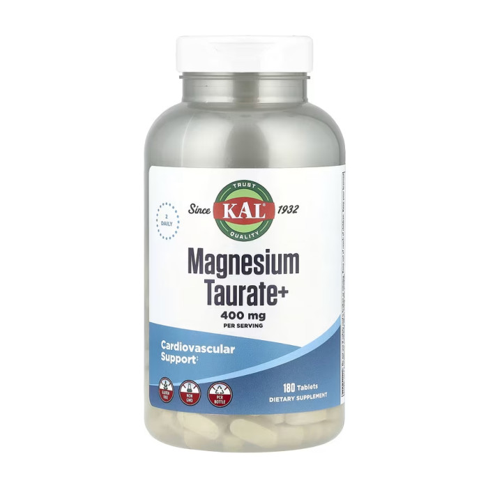 KAL Magnesium Taurate 400mg - 180 tabs