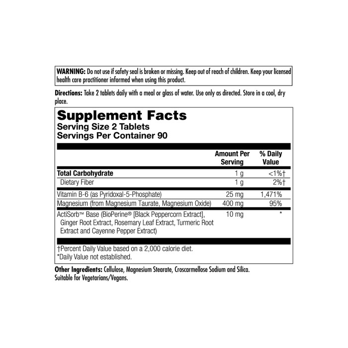 KAL Magnesium Taurate - 90 tabs