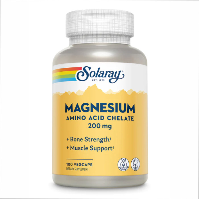 Solaray Magnesium 200mg - 100 vcaps