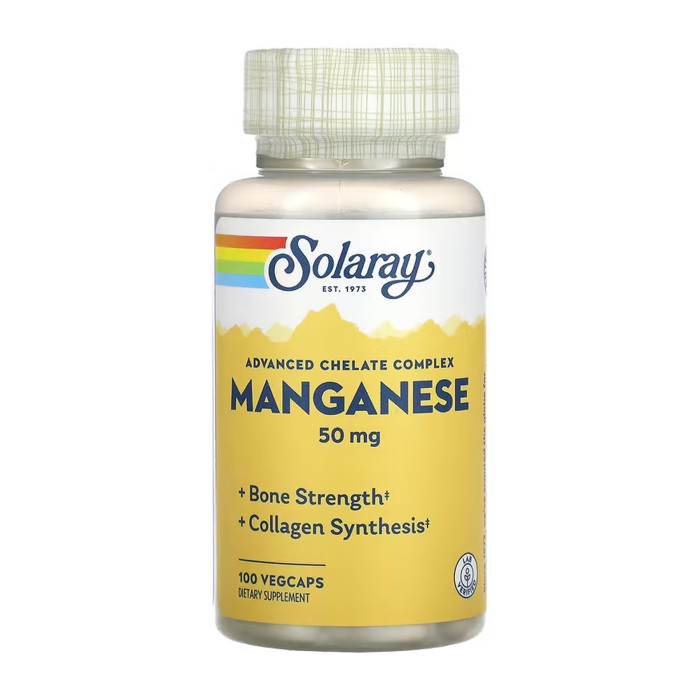 Solaray Manganese 50mg - 100 vcaps