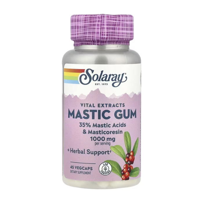 Solaray Mastic Gum Extract 500mg - 45 vcaps