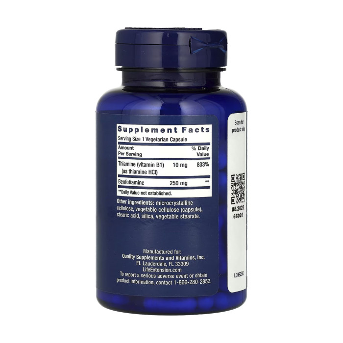 Life Extension Mega Benfotiamine 250 mg - 120 vcaps