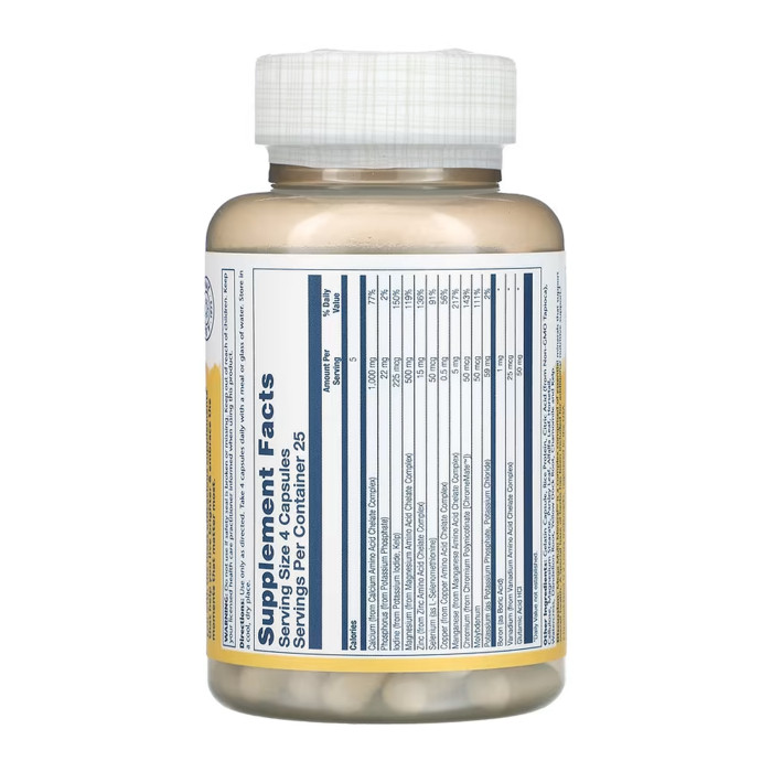 Solaray Mega Multi Mineral Iron-Free - 100 caps
