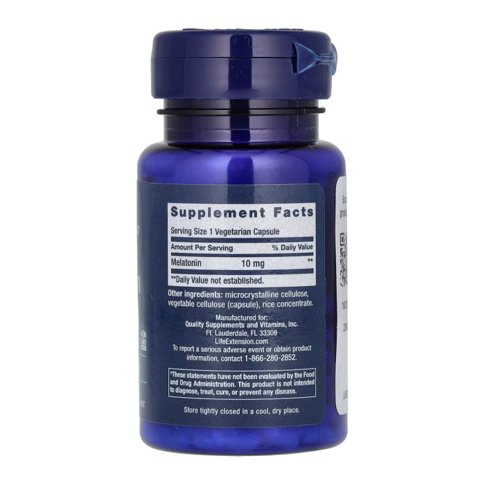 Life Extension Melatonin 10 mg - 60 veg caps