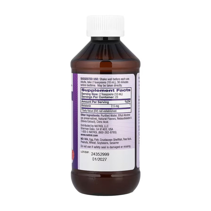 NATROL Melatonin Liquid 2.5mg - 237 ml