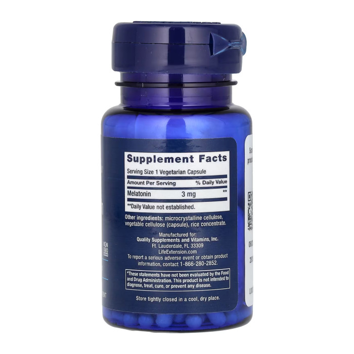 Life Extension Melatonin 3 mg - 60 vcaps
