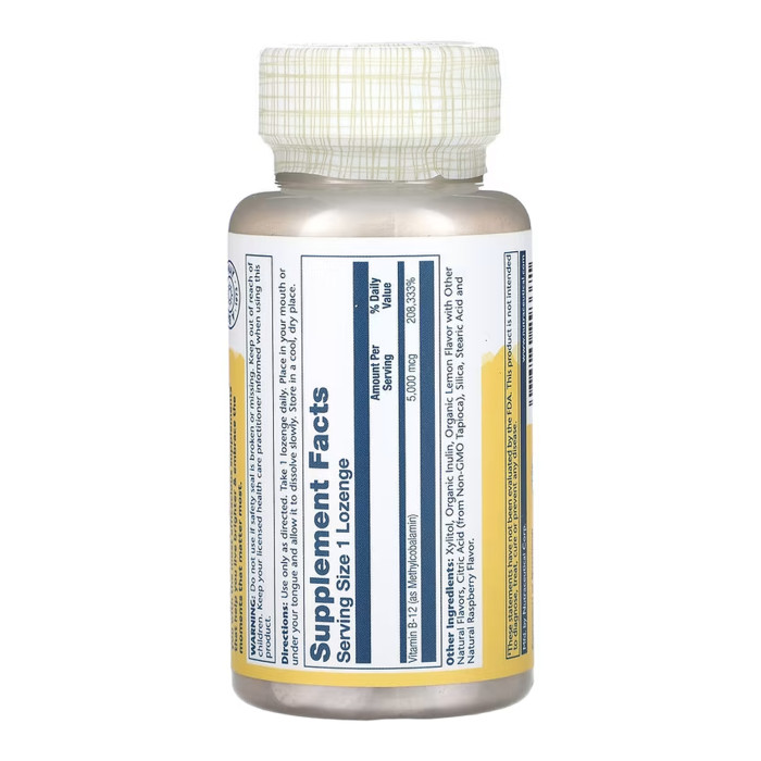 Solaray Methyl B-12 5000 mcg - 60 lozenges