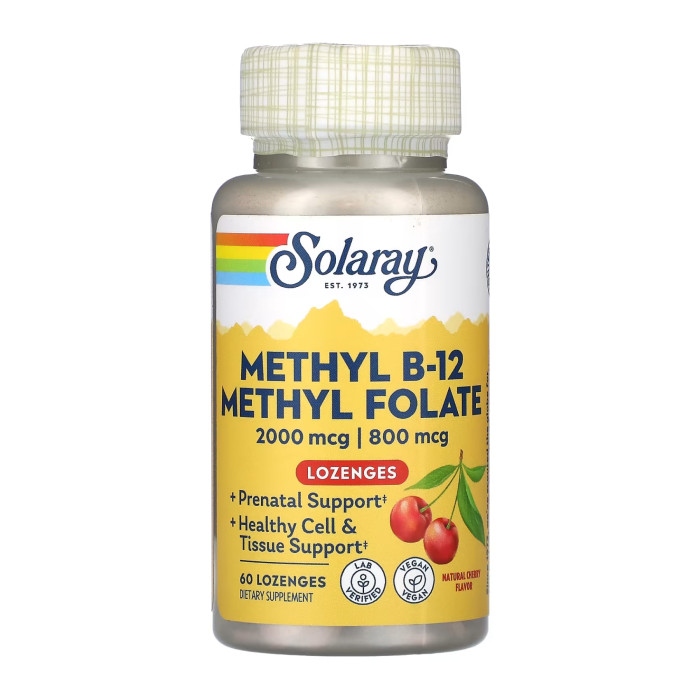 Solaray Methyl B-12 & Methyl Folate - 60 caps