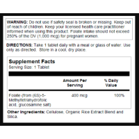 KAL Methyl Folate 400mcg - 90 tabs