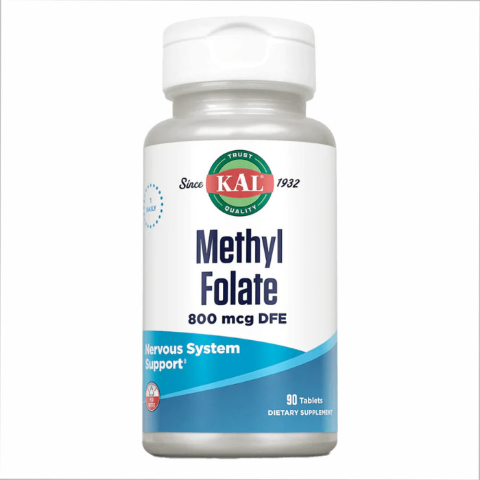 KAL Methyl Folate 800mcg - 90 tabs