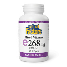 Natural Factors Mixed Vitamin E 268 mg (400 IU) - 90 softgels