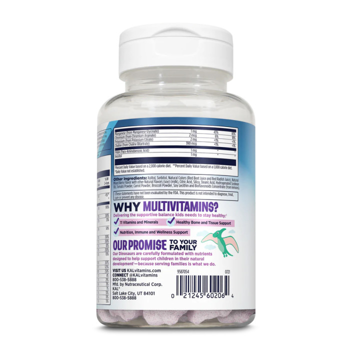 KAL MultiSaurus - 60 chewable Mixed Berry