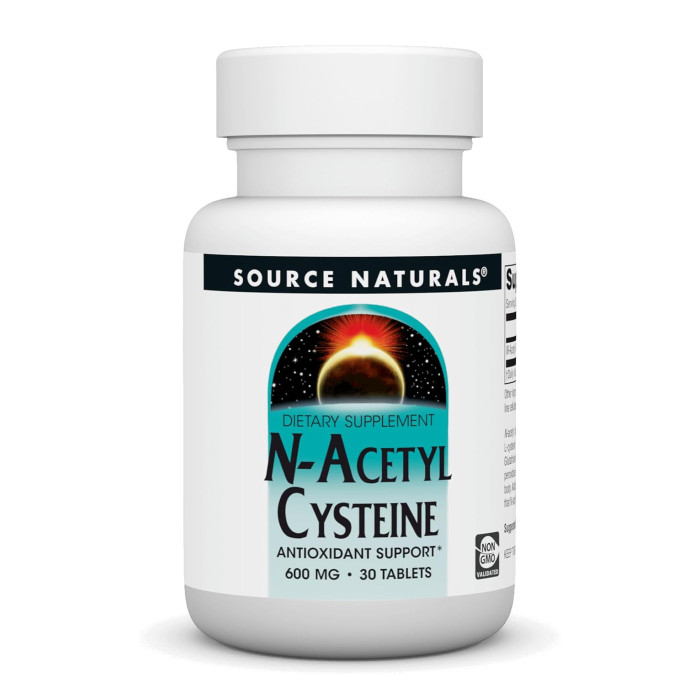 Source Naturals N-Acetyl Cysteine 600mg - 30 tabs