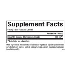Natural Factors N-Acetyl-L-Cysteine Amino Acid 600mg - 60 vcaps