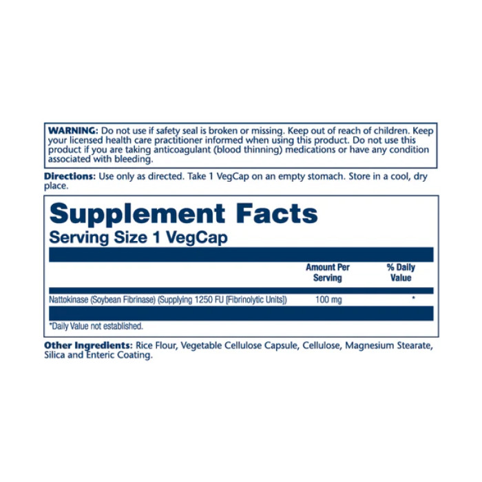 Solaray Nattokinase 100mg - 30 vcaps