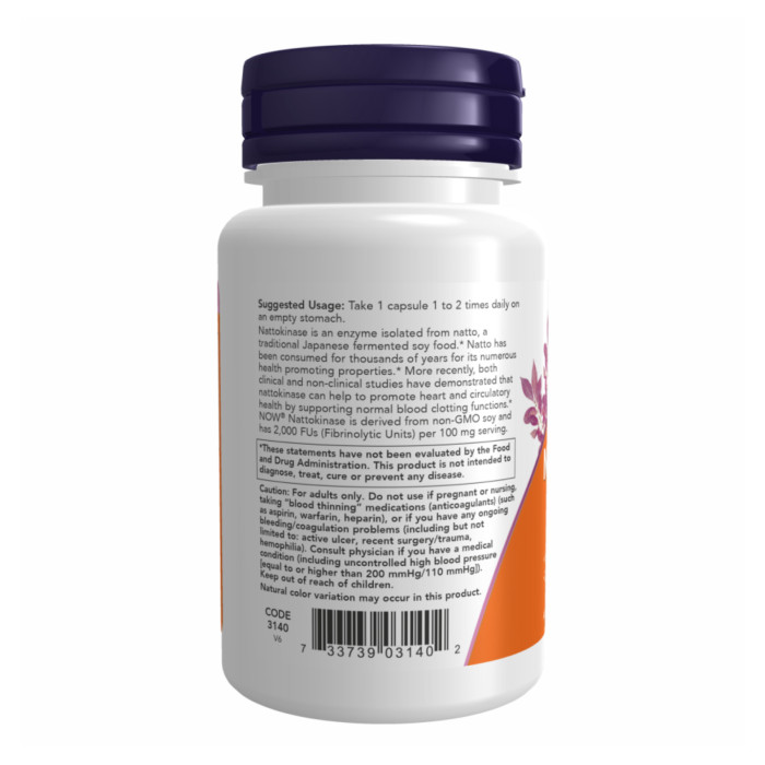 Now Foods Nattokinase 100mg - 60 vcaps