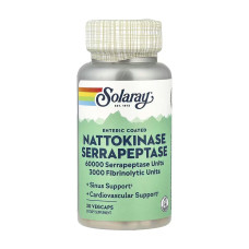 Solaray Nattokinase & Serrapeptase - 30 vcaps