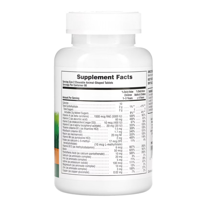 Nature's Plus Children’s Multivitamin - 180 tabs Assorted