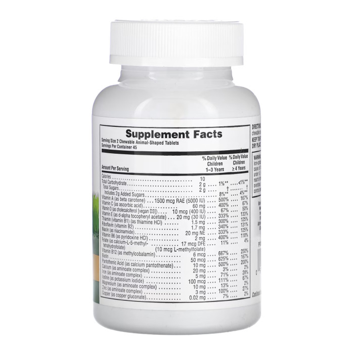 Nature's Plus Children’s Multivitamin - 90 tabs Assorted