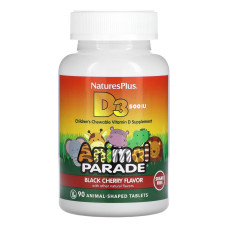 Nature's Plus Kids Vit D3 Chewable Sugarfree 500 IU - 90 tabs