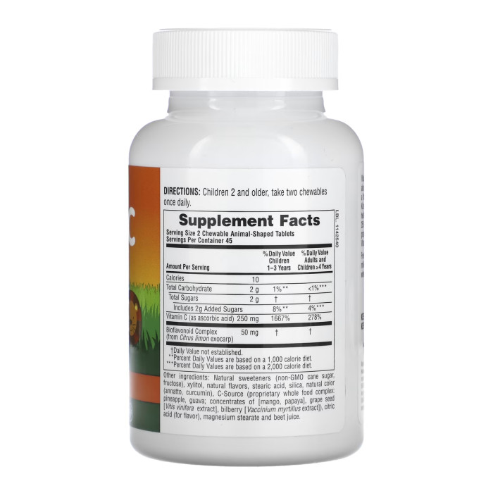 Nature's Plus Kids Vit C Chewable - 90 tabs