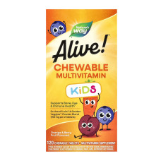 Nature's Way Alive! Children's Chewable Multivitamin - 120 tabs Orange and Berry