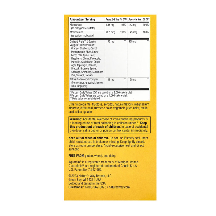 Nature's Way Alive! Children's Chewable Multivitamin - 120 tabs Orange and Berry