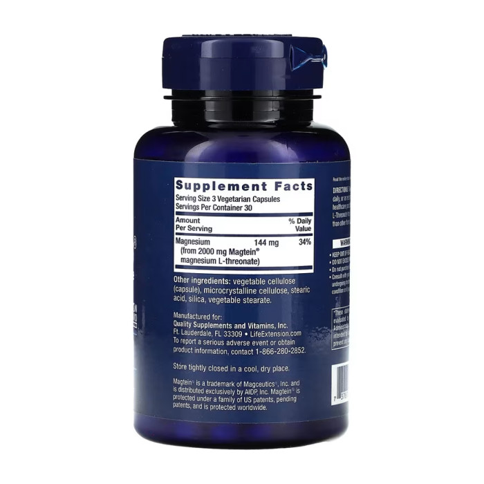 Life Extension Neuro-Mag® Magnesium L-Threonate - 90 vcaps