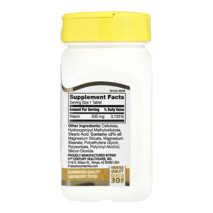 21st Century Niacin 500 mg - 100 tabs