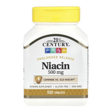 21st Century Niacin 500 mg - 100 tabs